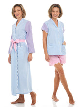 Load image into Gallery viewer, Gingham Bundle: Classic Robe + Pajamas with Shorts
