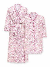 Load image into Gallery viewer, Pink Butterfly Bundle: Classic Robe + Nightshirt
