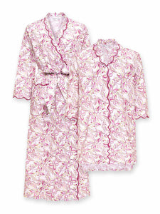 Pink Butterfly Bundle: Classic Robe + Nightshirt
