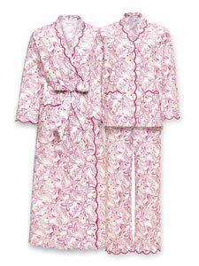 Pink Butterfly Bundle: Classic Robe + Pajamas
