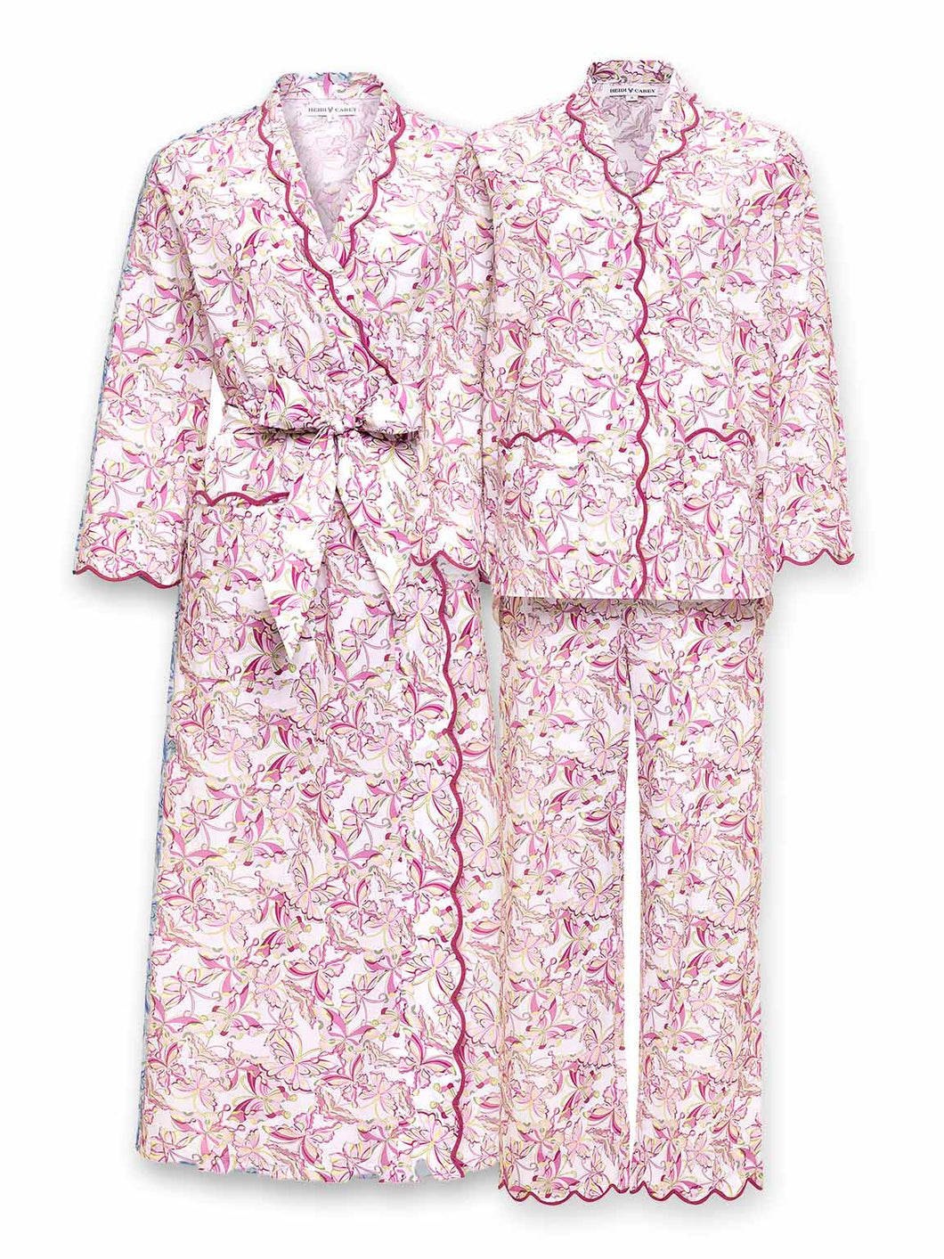 Pink Butterfly Bundle: Classic Robe + Pajamas