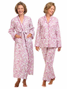 Pink Butterfly Bundle: Classic Robe + Pajamas