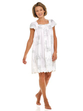 Load image into Gallery viewer, Paris Print Cap Sleeve Short Nightgown
