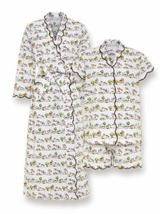 Day in the Country Bundle: Classic Robe + Pajamas with Shorts