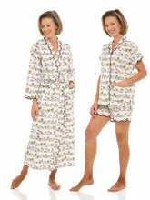 Load image into Gallery viewer, Day in the Country Bundle: Classic Robe + Pajamas with Shorts
