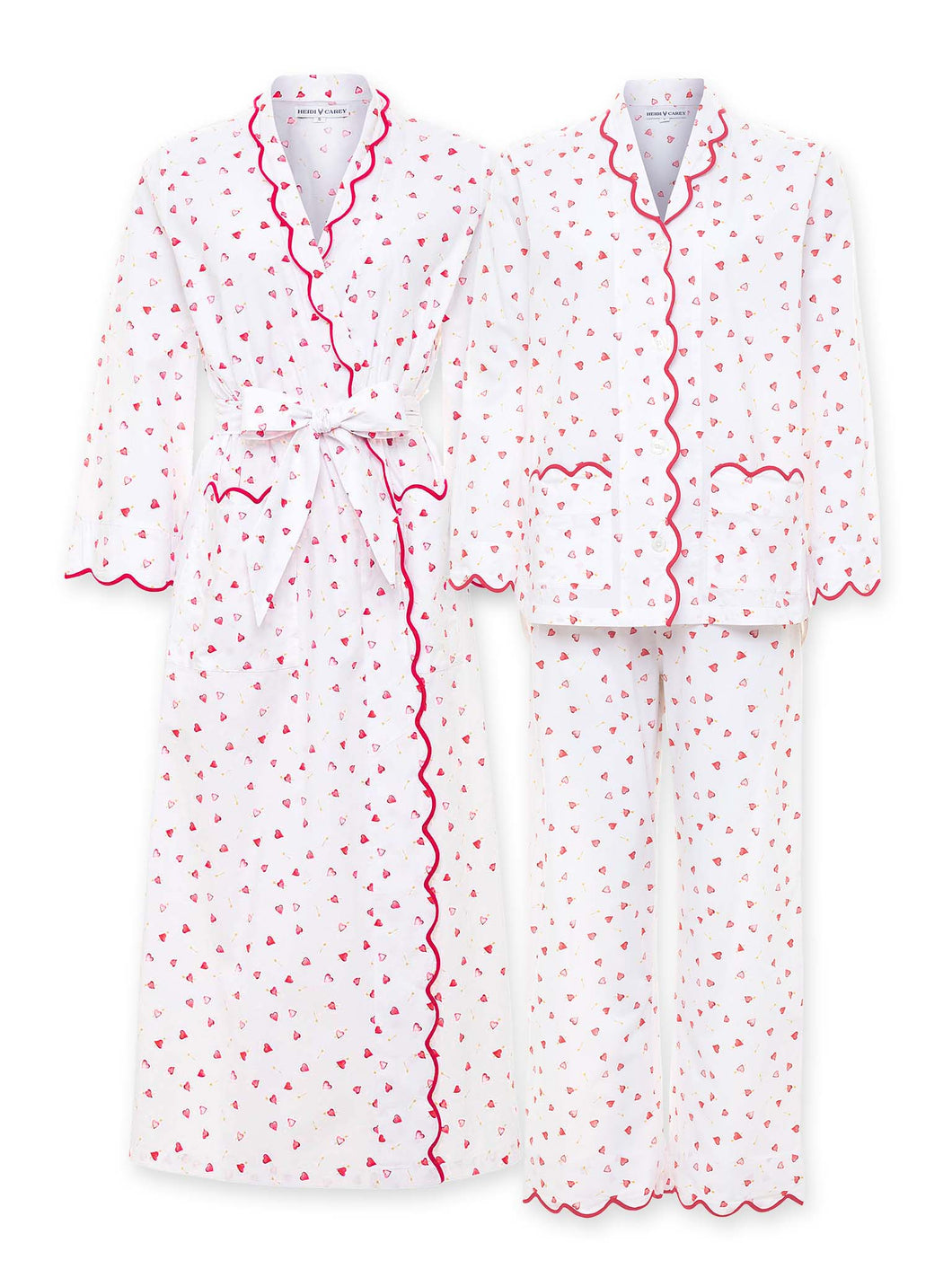 Hearts & Arrows Bundle: Classic Robe + Pajamas