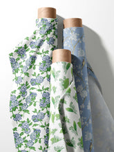 Load image into Gallery viewer, Pale Blue Gardenia Indoor Fabric

