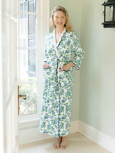 Load image into Gallery viewer, Hydrangea Fleece Lined Classic Robe
