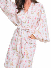 Load image into Gallery viewer, Bridal Print Short Kimono Robe
