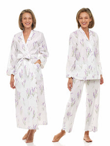 Lavender Bundle: Classic Robe + Pajamas