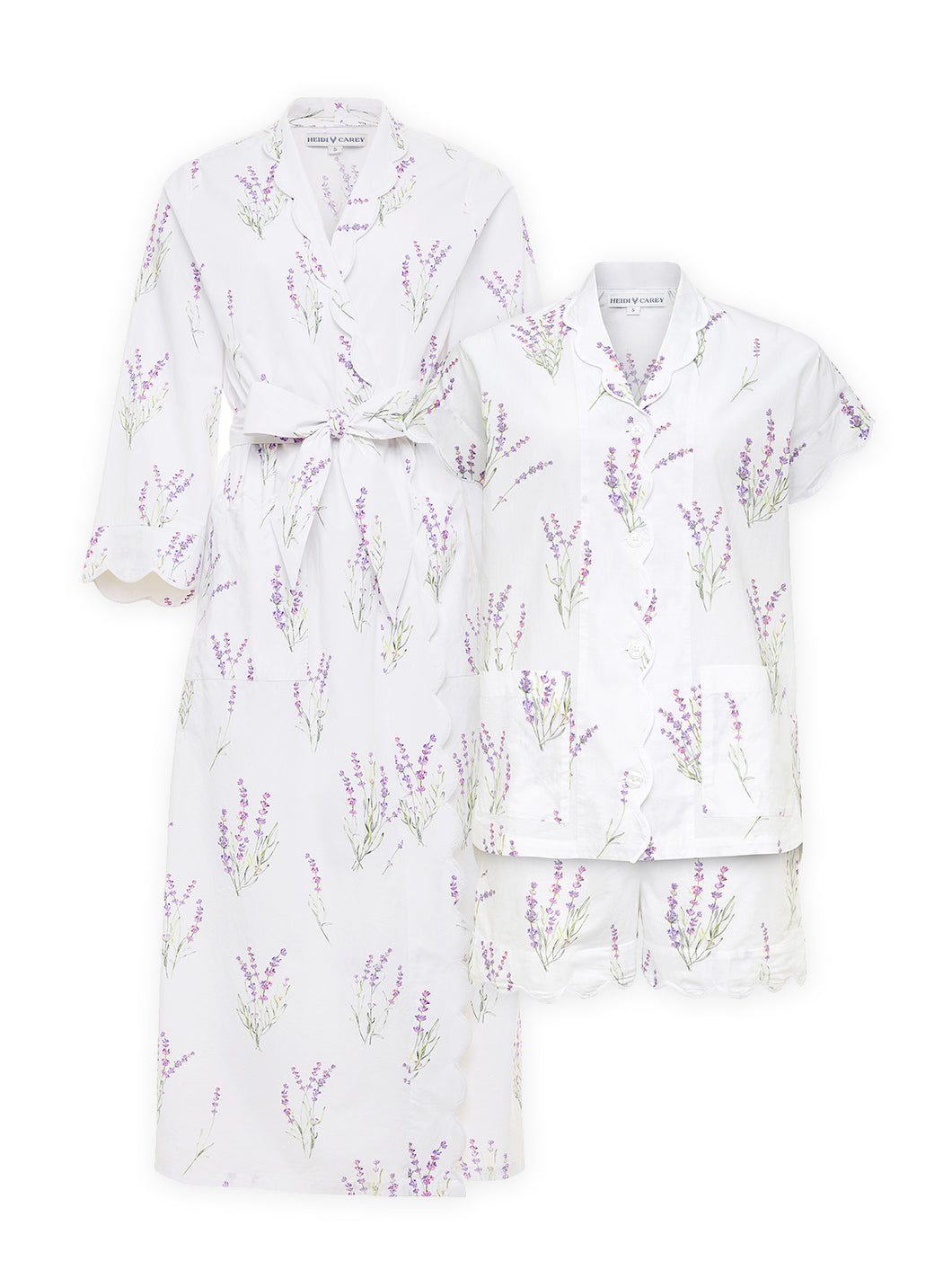 Lavender Bundle: Classic Robe + Pajamas with Shorts