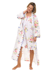 Lila Rose Bundle: Classic Robe + Cap Sleeve Short Nightgown