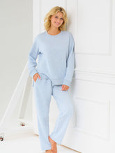 Load image into Gallery viewer, Ice Blue Quilted Loungewear Set
