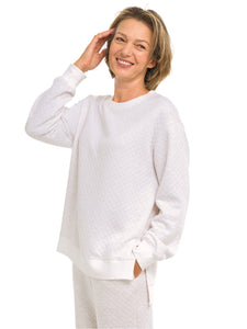 Oatmeal Quilted Loungewear Set