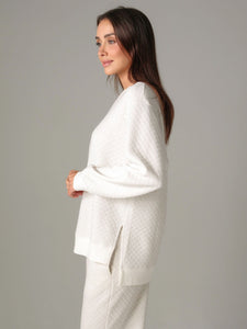 Oatmeal Quilted Loungewear Set