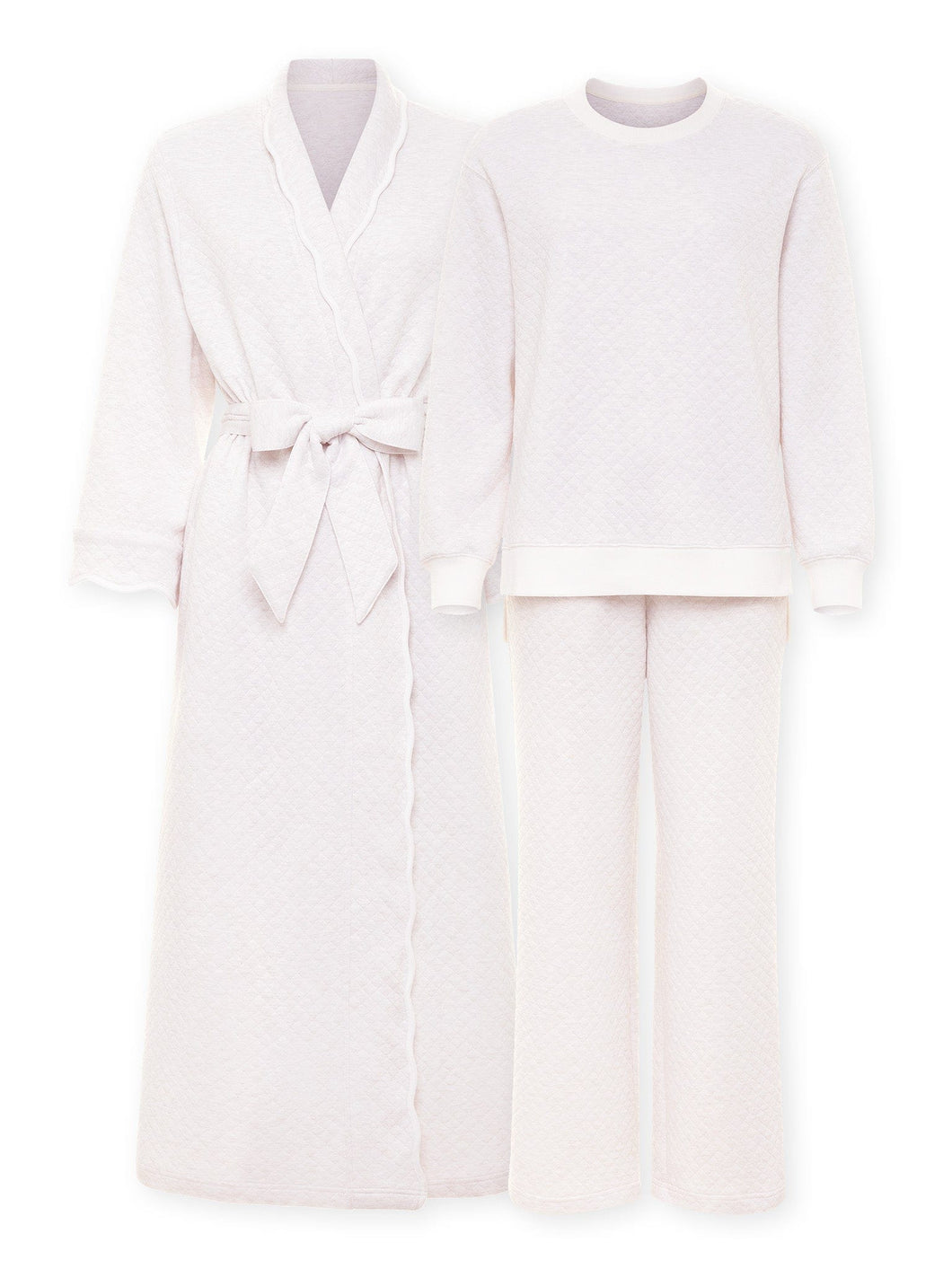 Oatmeal Bundle: Robe + Loungewear Set