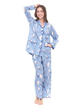 Load image into Gallery viewer, Blue Lily of the Valley Pajamas
