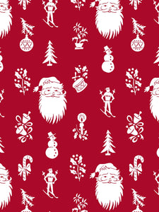 Santa Print Bundle: Classic Robe + Pajamas