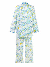 Load image into Gallery viewer, Blue /Yellow Floral Print Pajamas
