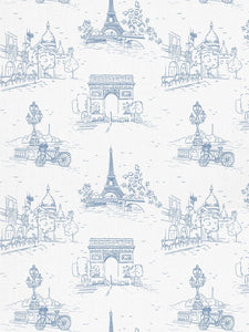Blue Paris Indoor Fabric