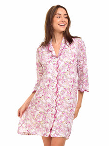 Pink Butterfly Print Nightshirt