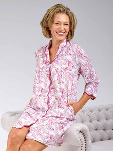 Pink Butterfly Print Nightshirt