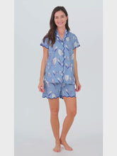 Load and play video in Gallery viewer, Blue Lily of the Valley S/S PJs with Shorts
