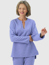 Load and play video in Gallery viewer, Blue Quilted Loungewear Set
