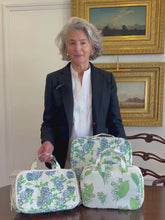 Load and play video in Gallery viewer, Lily of the Valley Medium Handle Cosmetic Bag
