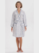 Load and play video in Gallery viewer, Blue Paisley Short Kimono Robe
