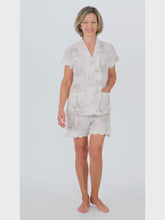 Load and play video in Gallery viewer, Paris Print Short Sleeve PJ with Shorts

