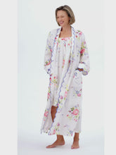 Load and play video in Gallery viewer, Lila Rose Bundle: Classic Robe + Cap Sleeve Short Nightgown

