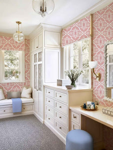 Coral Filigree Clay Coated Wallpaper