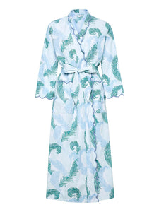 Feather Print Classic Robe