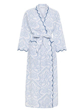 Load image into Gallery viewer, Blue Paisley Classic Robe
