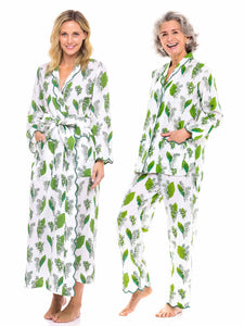 Lily Of The Valley Bundle: Classic Robe + Pajamas