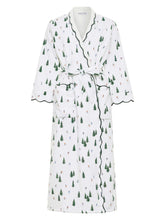 Load image into Gallery viewer, Ski Print Fleece-lined Classic Robe
