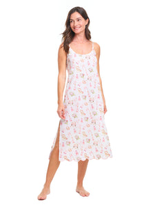 Bridal Print Slip Nightgown