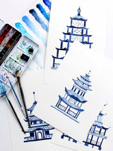 Load image into Gallery viewer, Pagoda Print Nightshirt
