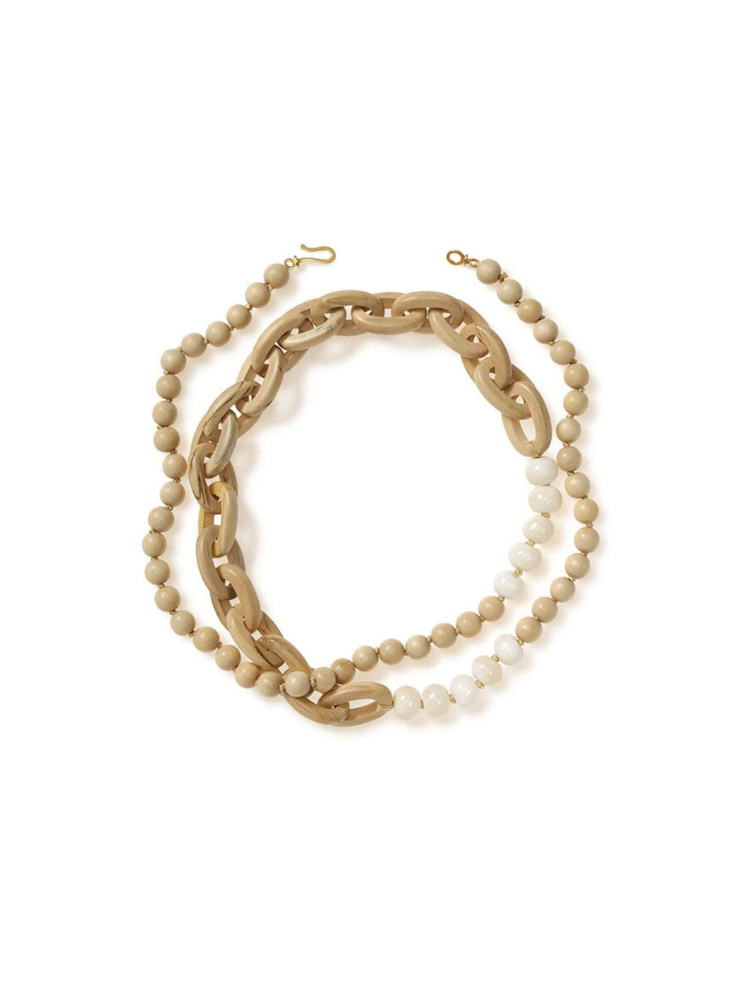 Ivory Marnalis Hardwood Chain Necklace