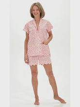 Load and play video in Gallery viewer, Coral Filigree PJ with Shorts
