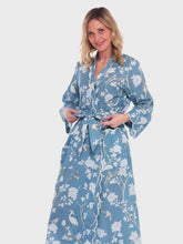 Load and play video in Gallery viewer, Wedgewood Blue Gardenia Classic Robe
