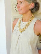 Load image into Gallery viewer, Ivory Marnalis Hardwood Chain Necklace
