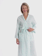 Load and play video in Gallery viewer, Ice Blue Filigree Classic Robe
