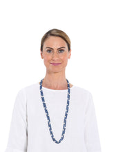 Load image into Gallery viewer, Two Strand Kyanite Necklace with Freshwater Pearls
