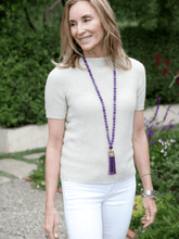 Load image into Gallery viewer, Amethyst Turkish Tassel Necklace
