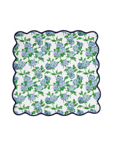 Load image into Gallery viewer, Hydrangea Print Scalloped Napkins (Set of 4)
