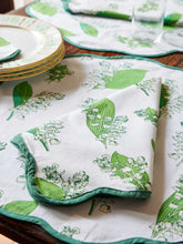 Load image into Gallery viewer, Lily-of-the-Valley Napkin and Placemat (set of 4)
