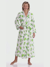 Load and play video in Gallery viewer, Lily-of-the-valley Fleece Lined Classic Robe
