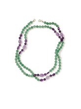 Load image into Gallery viewer, Aventurine and Amethyst Wrap-Around Necklace
